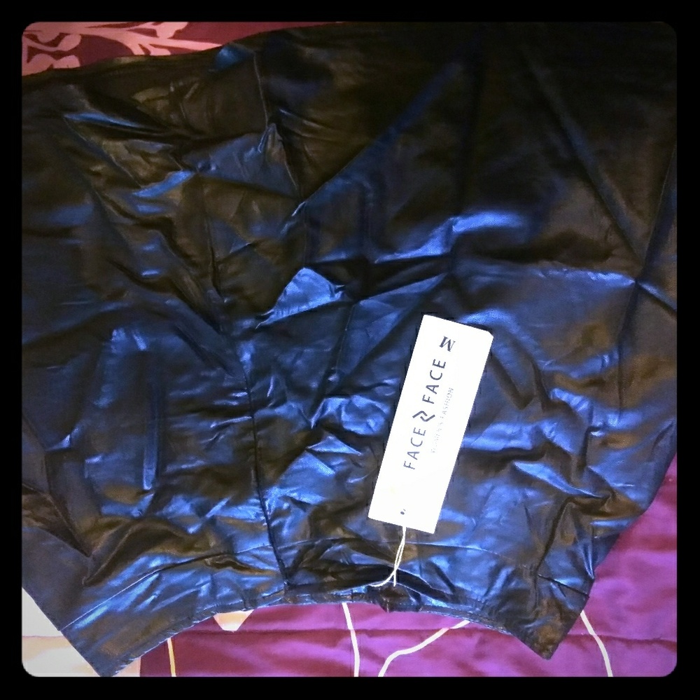 Pleather skirt